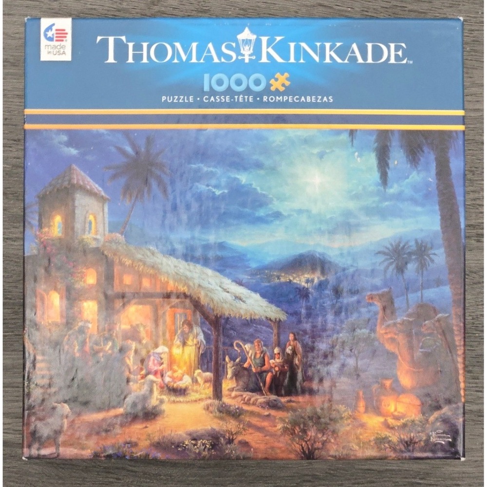 Thomas Kinkade‎ 1000 Piece Nativity Scene Christmas Puzzle